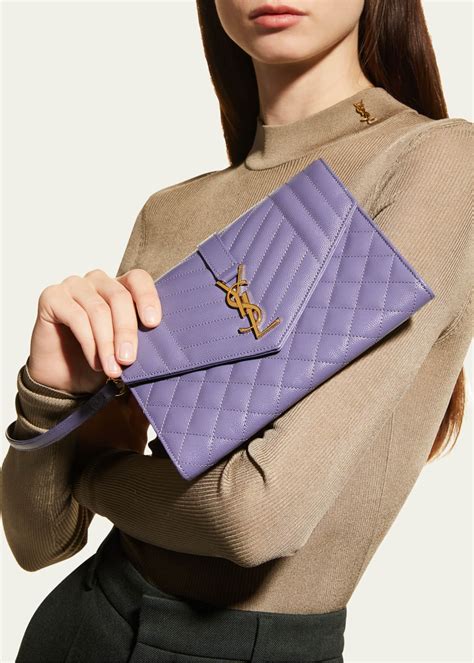 ysl pochette black|ysl envelope clutch bag.